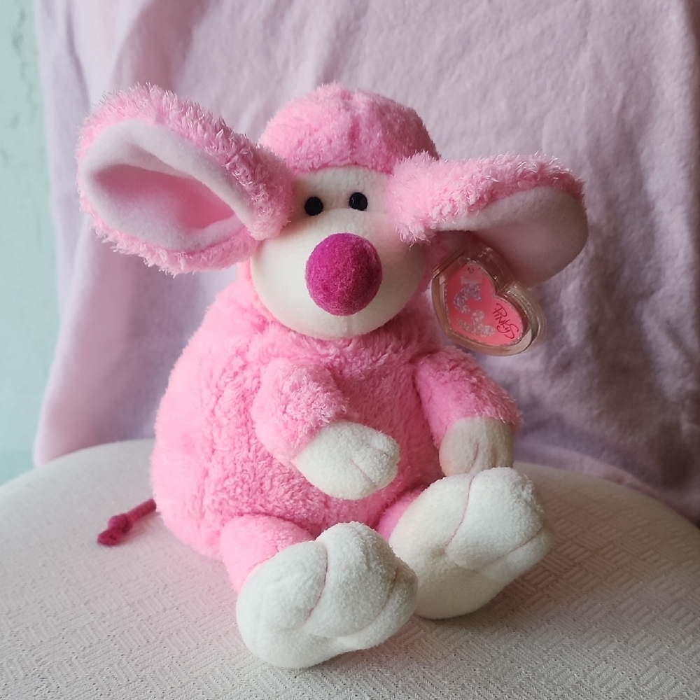 TY Pinkys Plush Mouse Toy